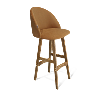Барный стул SHT-ST35 / SHT-S65 (горчичный/дуб брашированный коричневый) в Шахтах