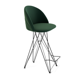 Барный стул SHT-ST35-2 / SHT-S66 (лиственно-зеленый/черный муар) в Шахтах