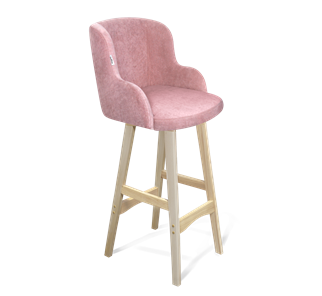 Барный стул SHT-ST39 / SHT-S65 (пыльная роза/прозрачный лак) в Шахтах
