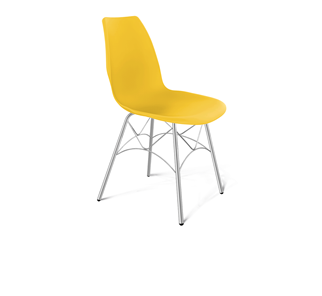 Кухонный стул SHT-ST29/S107 (желтый ral 1021/хром лак) в Шахтах