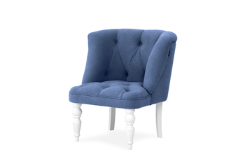 Кресло Бриджит синий ножки белые в Батайске