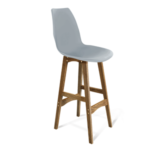 Барный стул SHT-ST29/S65 (серый ral 7040/дуб брашированный коричневый) в Шахтах