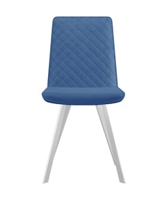 Обеденный стул 202, микровелюр B8 blue, ножки белые в Ростове-на-Дону - предосмотр 1