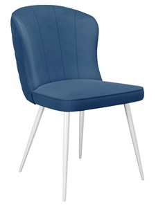 Обеденный стул 209, микровелюр B8 blue, ножки белые в Таганроге
