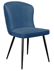 Обеденный стул 209, микровелюр B8 blue, ножки черные в Таганроге