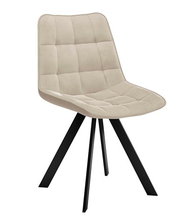 Мягкий стул 229 Поворотный, Микровелюр B03 Beige / опоры черные в Шахтах - изображение