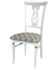 Обеденный стул Агнесс (белый-серебро) в Шахтах