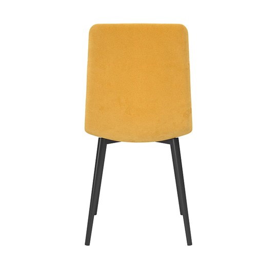 Обеденный стул Белла, велюр тенерифе куркума/Цвет металл черный в Таганроге - изображение 3