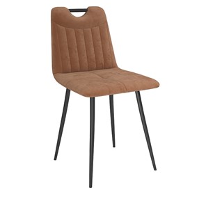 Кухонный стул Брандо, велюр тенерифе корица/Цвет металл черный в Шахтах