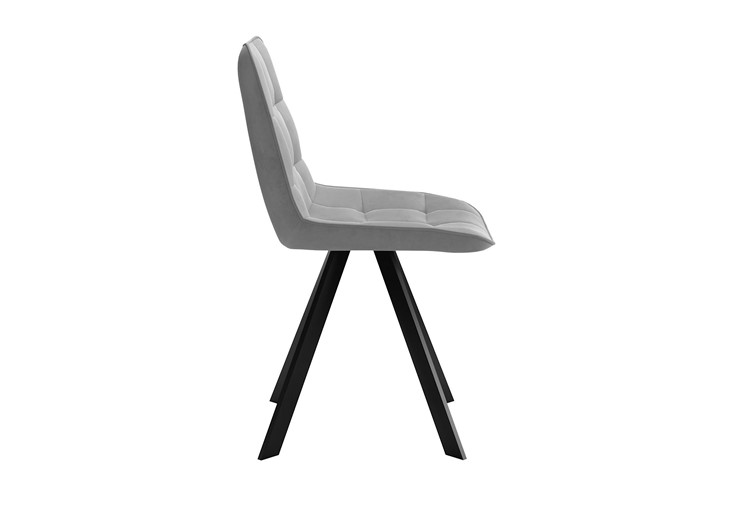 Обеденный стул DikLine 229 поворотный, B22 GREY, ножки черные в Шахтах - изображение 1