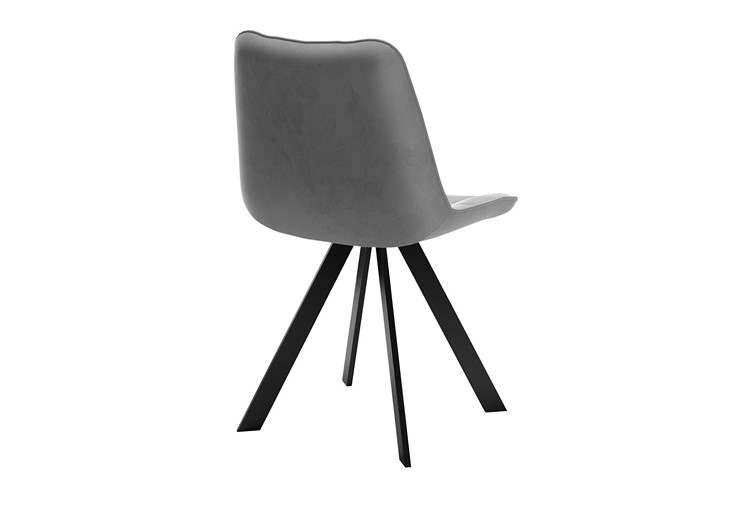 Обеденный стул DikLine 229 поворотный, B22 GREY, ножки черные в Шахтах - изображение 2