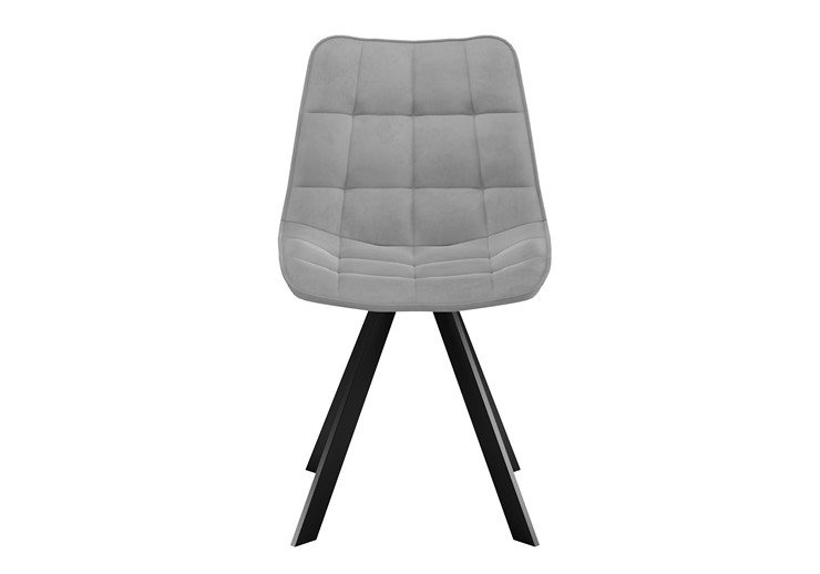Обеденный стул DikLine 229 поворотный, B22 GREY, ножки черные в Таганроге - изображение 3