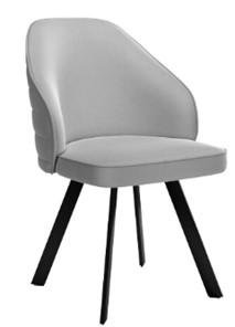 Кухонный стул dikline 276 Е28 светло-серый  ножки черные в Каменск-Шахтинском