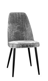 Кухонный стул DikLine 326 микровелюр M13 светло-серый, ножки черные в Шахтах