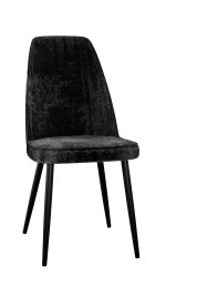 Мягкий стул DikLine 326 микровелюр M18 черный, ножки черные в Таганроге