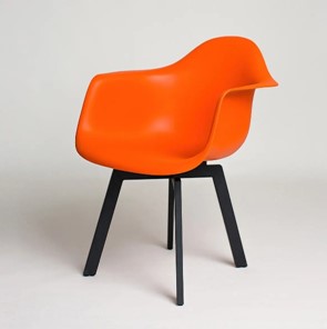 Обеденный стул DSL 330 Grand Black (Оранжевый) в Шахтах