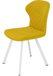 Обеденный стул Марио (Желтый Т182/ноги белые) в Шахтах