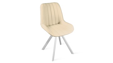 Обеденный стул Марвел Исп. 2 К2 (Белый матовый/Кож.зам Polo Cream) в Шахтах