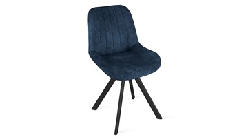 Обеденный стул Марвел Исп. 2 К2 (Черный муар/Микровелюр Wellmart Blue) в Шахтах