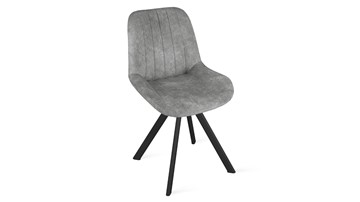 Обеденный стул Марвел Исп. 2 К2 (Черный муар/Микровелюр Wellmart Silver) в Шахтах