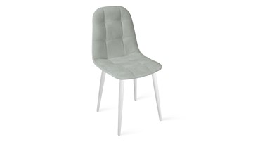 Обеденный стул Райс К1С (Белый матовый/Велюр Confetti Silver) в Шахтах