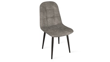 Обеденный стул Райс К1С (Черный муар/Микровелюр Wellmart Latte) в Шахтах