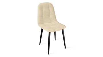 Обеденный стул Райс К1С (Черный муар/Велюр Confetti Cream) в Шахтах