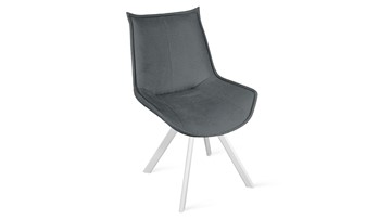 Обеденный стул Тейлор Исп. 2 К2 (Белый матовый/Микровелюр Jercy Graphite) в Шахтах