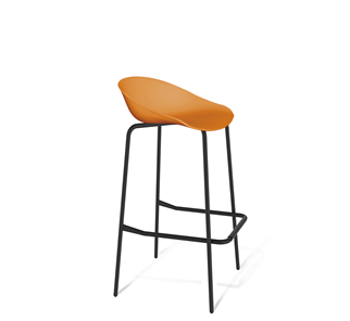 Барный стул SHT-ST19/S29 (оранжевый/черный муар) в Шахтах