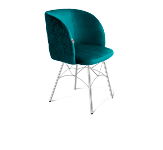 Обеденный стул SHT-ST33-1 / SHT-S107 (альпийский бирюзовый/хром лак) в Шахтах