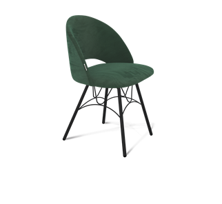 Обеденный стул SHT-ST34 / SHT-S100 (лиственно-зеленый/черный муар) в Шахтах