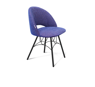 Обеденный стул SHT-ST34 / SHT-S100 (синий мираж/черный муар) в Шахтах
