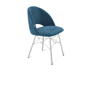 Обеденный стул SHT-ST34 / SHT-S107 (тихий океан/хром лак) в Шахтах