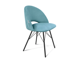 Обеденный стул SHT-ST34-1 / SHT-S37 (голубая пастель/черный муар) в Шахтах