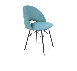 Обеденный стул SHT-ST34-1 / SHT-S64 (голубая пастель/черный муар) в Шахтах