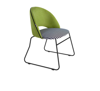 Обеденный стул SHT-ST34-3 / SHT-S167 (оливковый/гусиная лапка/черный муар) в Шахтах