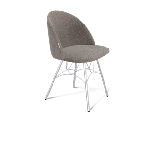 Обеденный стул SHT-ST35 / SHT-S100 (тростниковый сахар/хром лак) в Шахтах