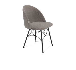 Обеденный стул SHT-ST35 / SHT-S107 (тростниковый сахар/черный муар) в Шахтах