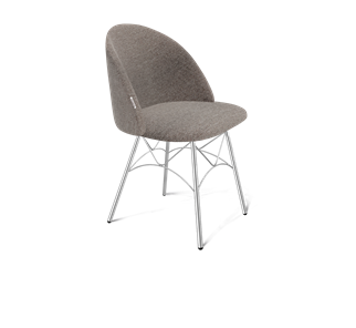 Обеденный стул SHT-ST35 / SHT-S107 (тростниковый сахар/хром лак) в Шахтах