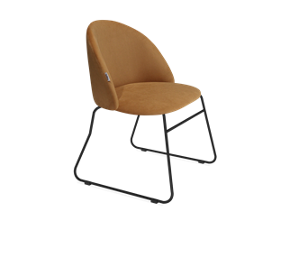 Обеденный стул SHT-ST35 / SHT-S167 (горчичный/черный муар) в Шахтах
