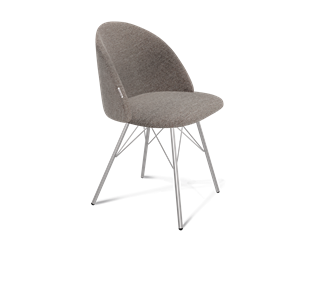Обеденный стул SHT-ST35 / SHT-S37 (тростниковый сахар/хром лак) в Шахтах