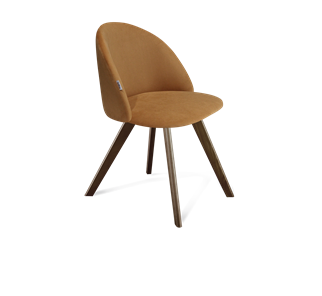 Обеденный стул SHT-ST35 / SHT-S39 (горчичный/темный орех) в Шахтах