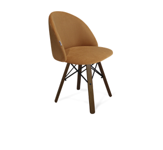 Обеденный стул SHT-ST35 / SHT-S70 (горчичный/темный орех/черный муар) в Шахтах
