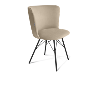 Обеденный стул SHT-ST36 / SHT-S37 (ванильный крем/черный муар) в Шахтах