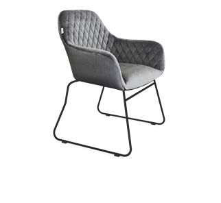 Обеденный стул SHT-ST38 / SHT-S167 (угольно-серый/черный муар) в Шахтах