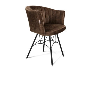 Обеденный стул SHT-ST42-1 / SHT-S100 (кофейный трюфель/черный муар) в Шахтах