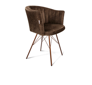 Обеденный стул SHT-ST42-1 / SHT-S37 (кофейный трюфель/медный металлик) в Шахтах