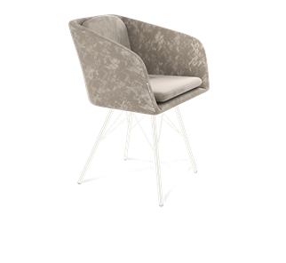 Обеденный стул SHT-ST43-1 / SHT-S37 (карамельный латте/белый муар) в Шахтах