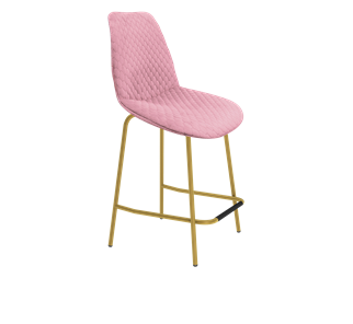 Полубарный стул SHT-ST29-С22 / SHT-S29P-1 (розовый зефир/золото) в Ростове-на-Дону