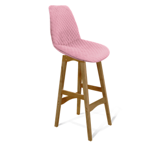 Полубарный стул SHT-ST29-С22 / SHT-S65-1 (розовый зефир/светлый орех) в Шахтах
